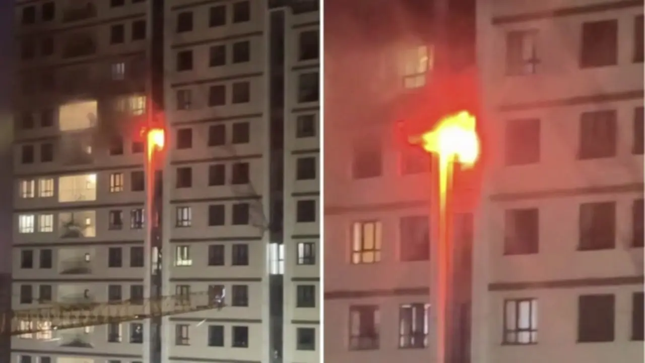 Тошкентда кўп қаватли уйда ёнғин содир бўлди