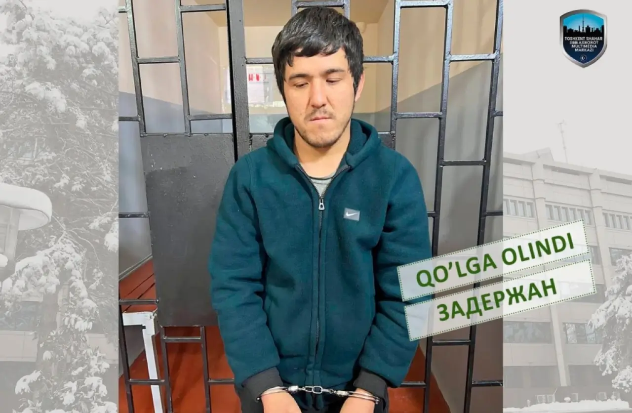 Taşkent’te yer altı geçidinde bir kıza saldırıp telefonunu gasp eden erkek yakalandı