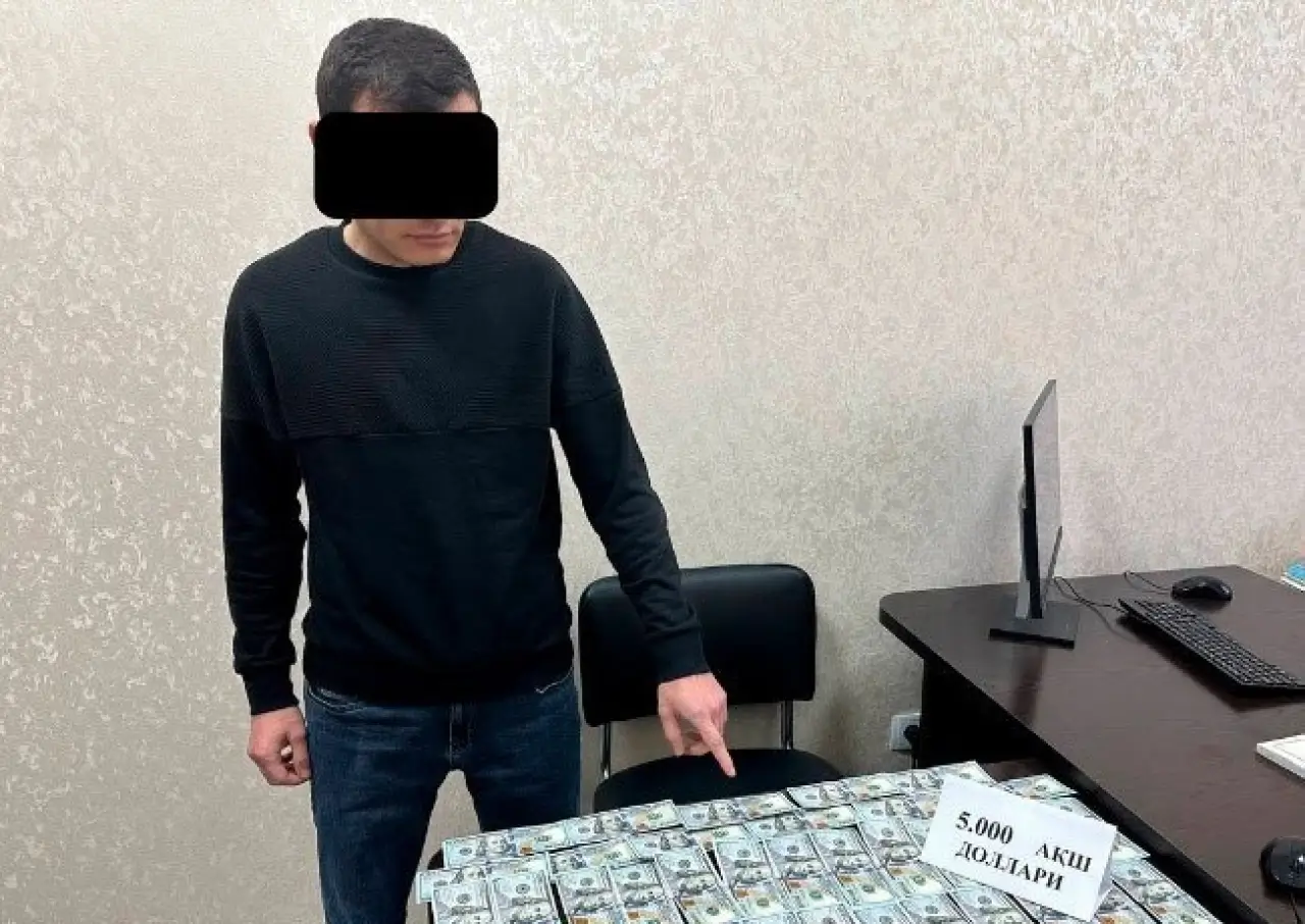 Тошкент вилоятида кадастр ходими 5 минг доллар билан ушланди