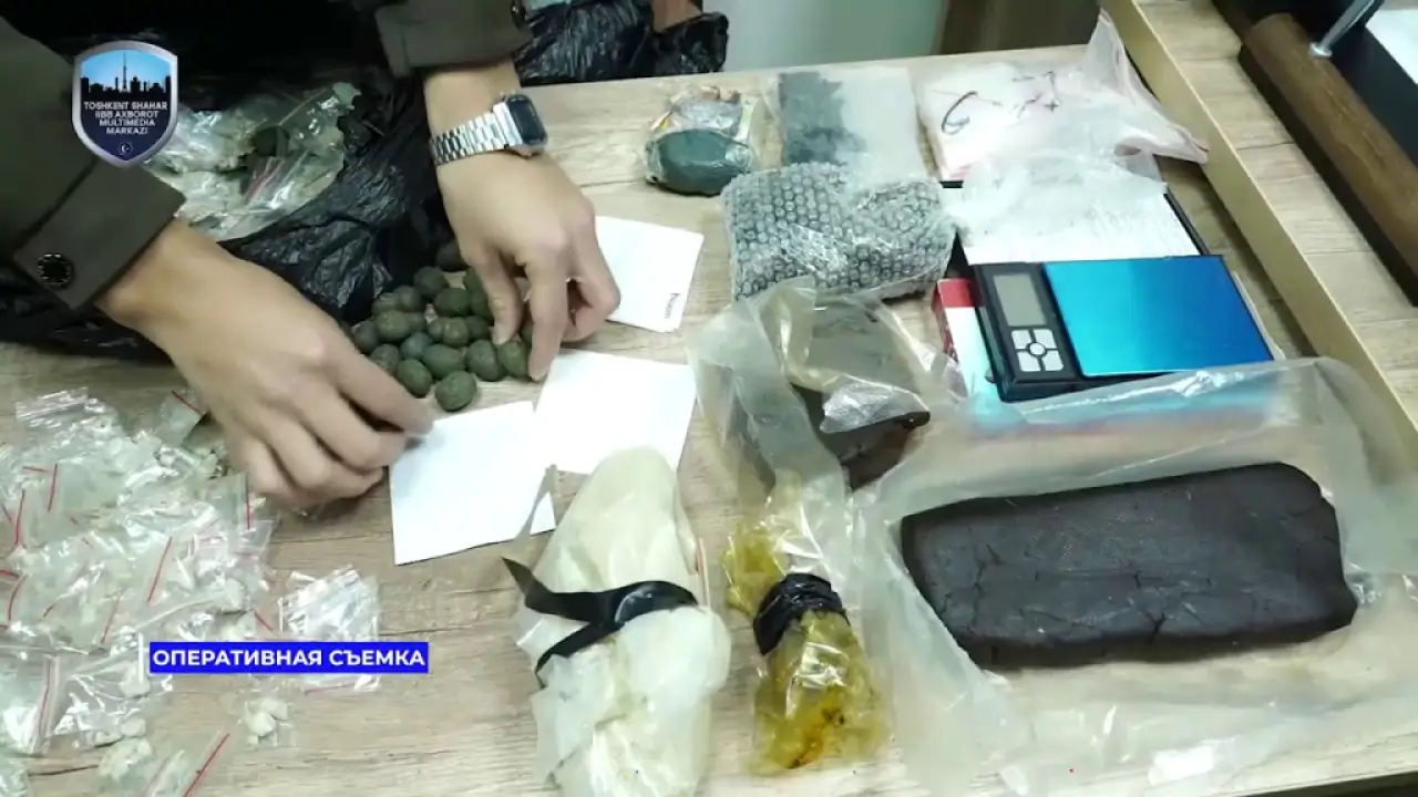 Toshkentda yirik narkosavdo kanali fosh etildi 67 ming doza sintetik modda musodara qilindi