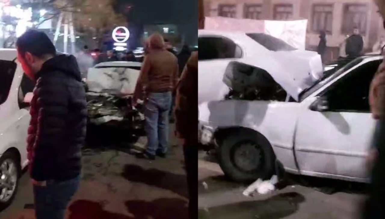 Тошкентда Nexia икки машинани уриб кетди