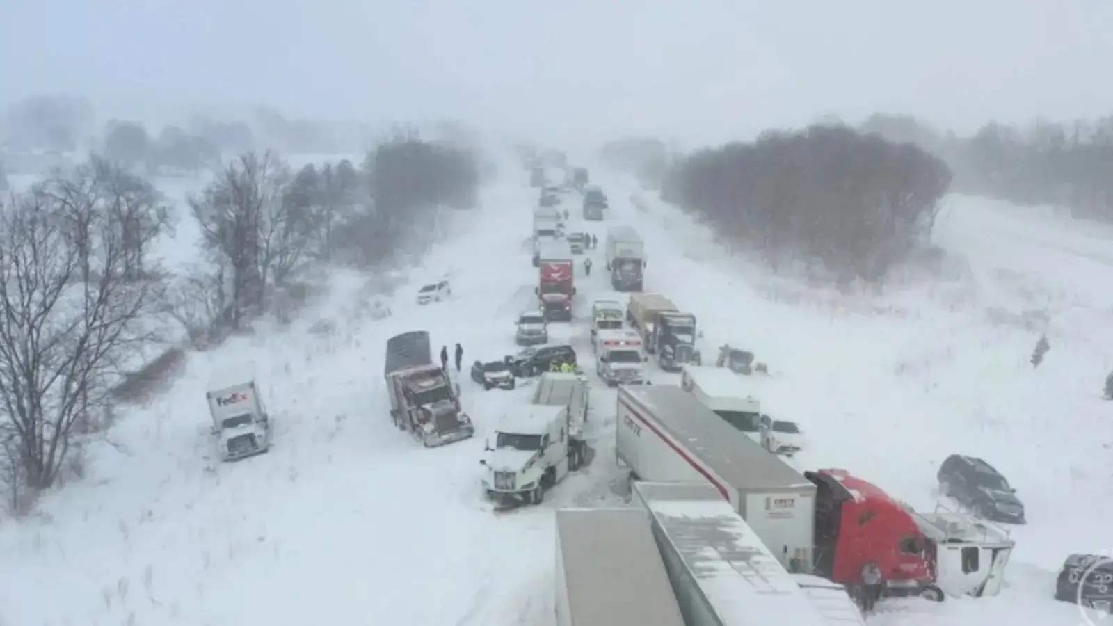 АҚШнинг Калифорния штатида қуюқ туманда 59 та ўзаро машина тўқнашди