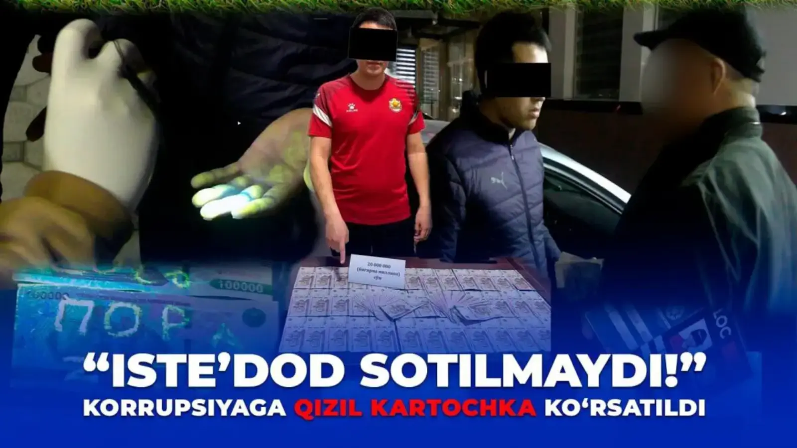 «Қизилқум» U-19 клуби бош мураббийи пора олаётганда қўлга олинди