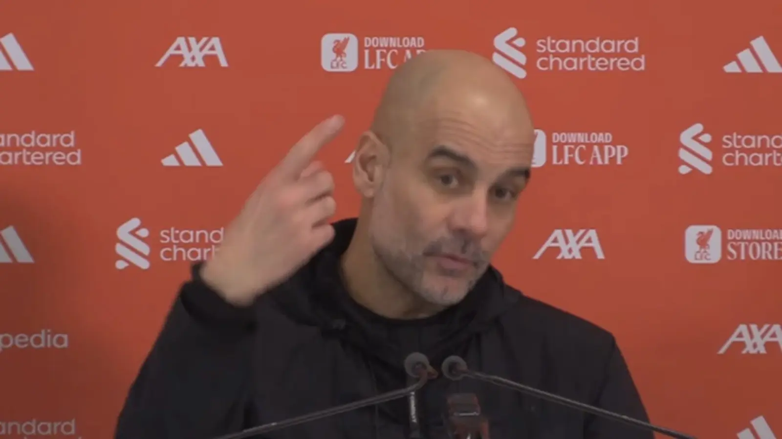 Guardiola: We're 6 points behind Arsenal, which doesn't mean we've surrendered