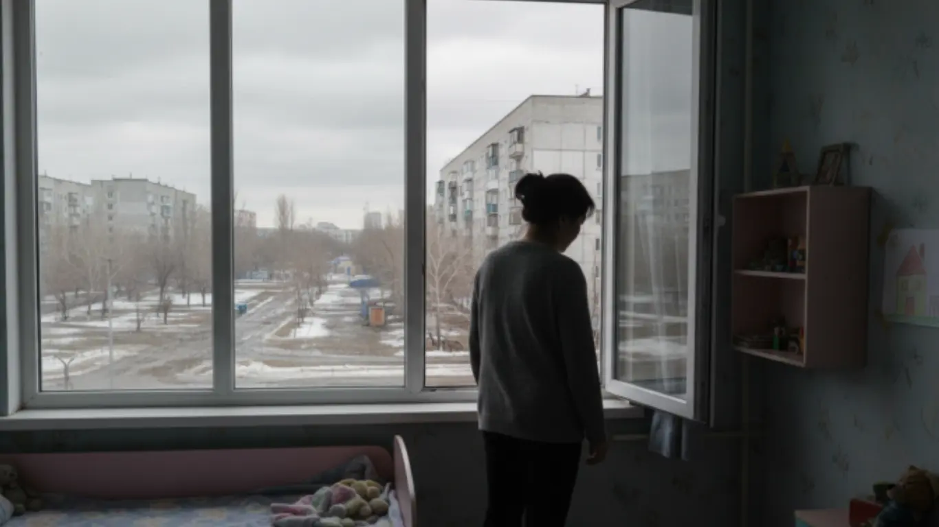 Таразда даҳшатли воқеа: она икки боласини улоқтирди