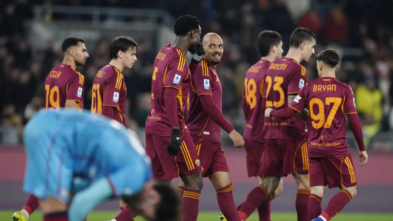 «Рома» Римда «Каляри»ни енгиб, тўртинчи ўриндаги "Юве" билан тенглашди