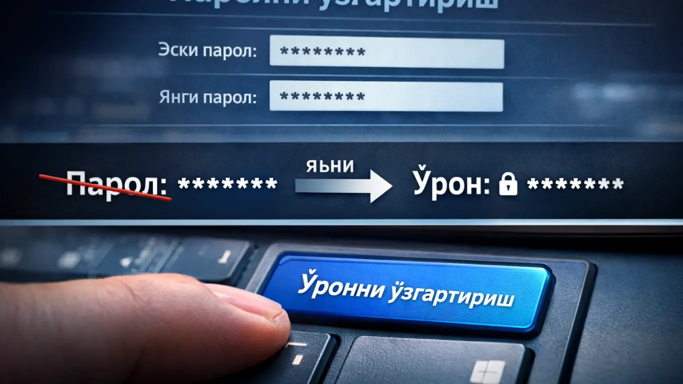 "Парол" сўзи ўрнига "ўрон" сўзи ишлатила бошландими?