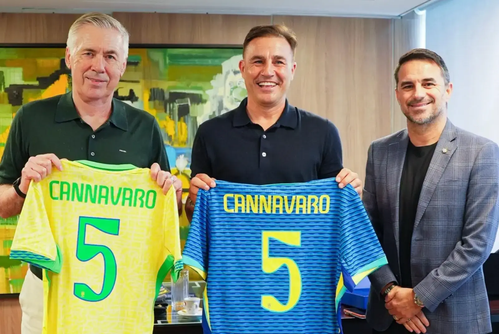 Kannavaro Anchelotti bilan uchrashdi: ular nimalarni muhokama qilishdi?