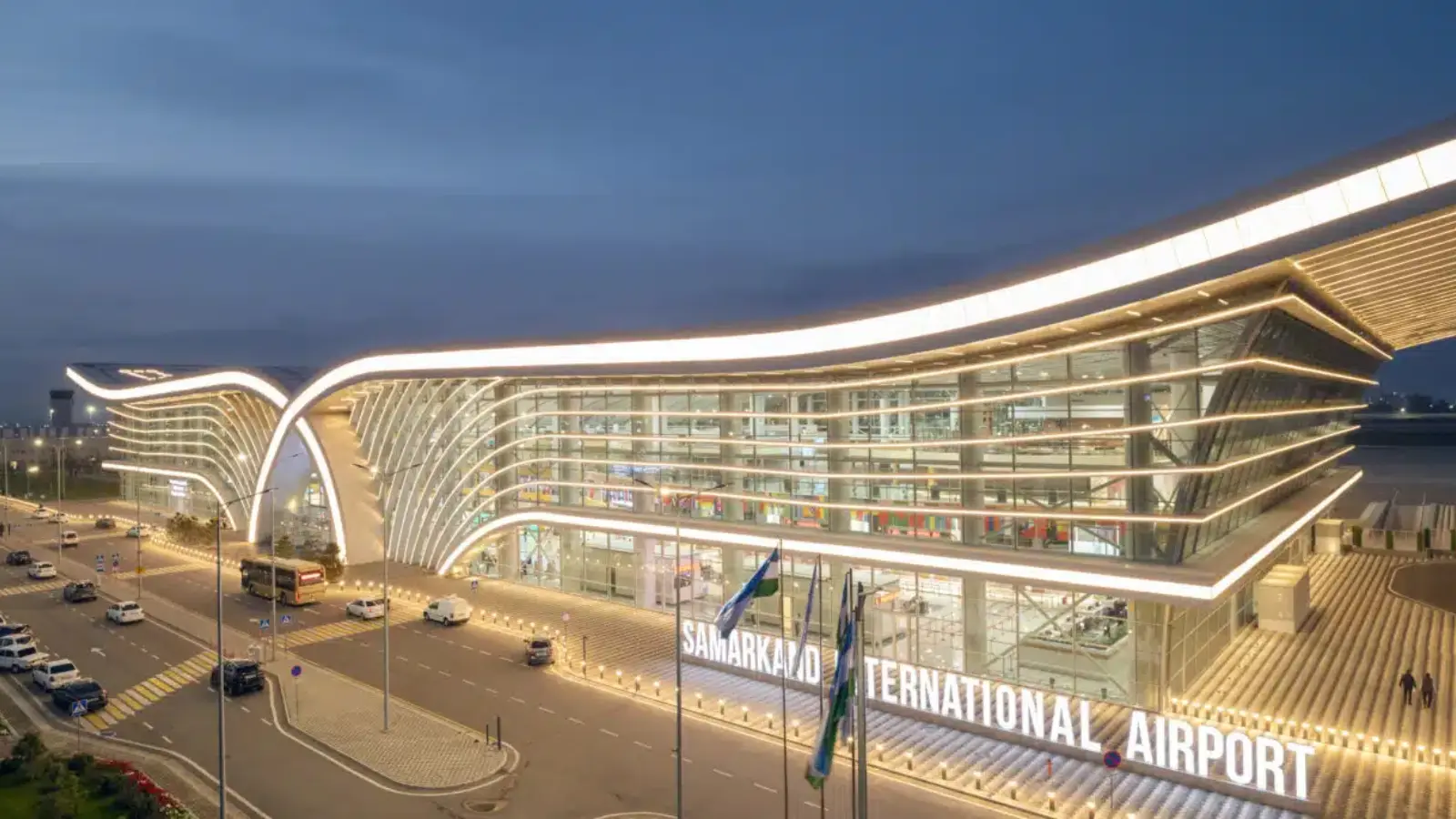 Der Flughafen Samarkand gilt als der am schnellsten wachsende Flughafen der Region