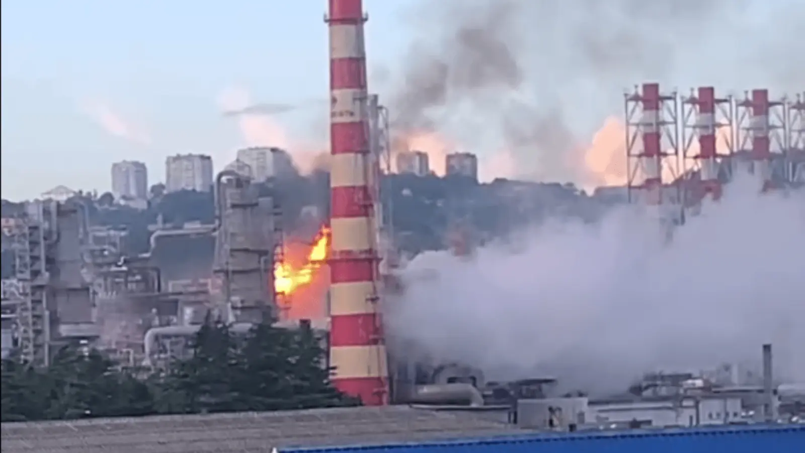 A drone attack on the Krasnodar refinery caused another fire