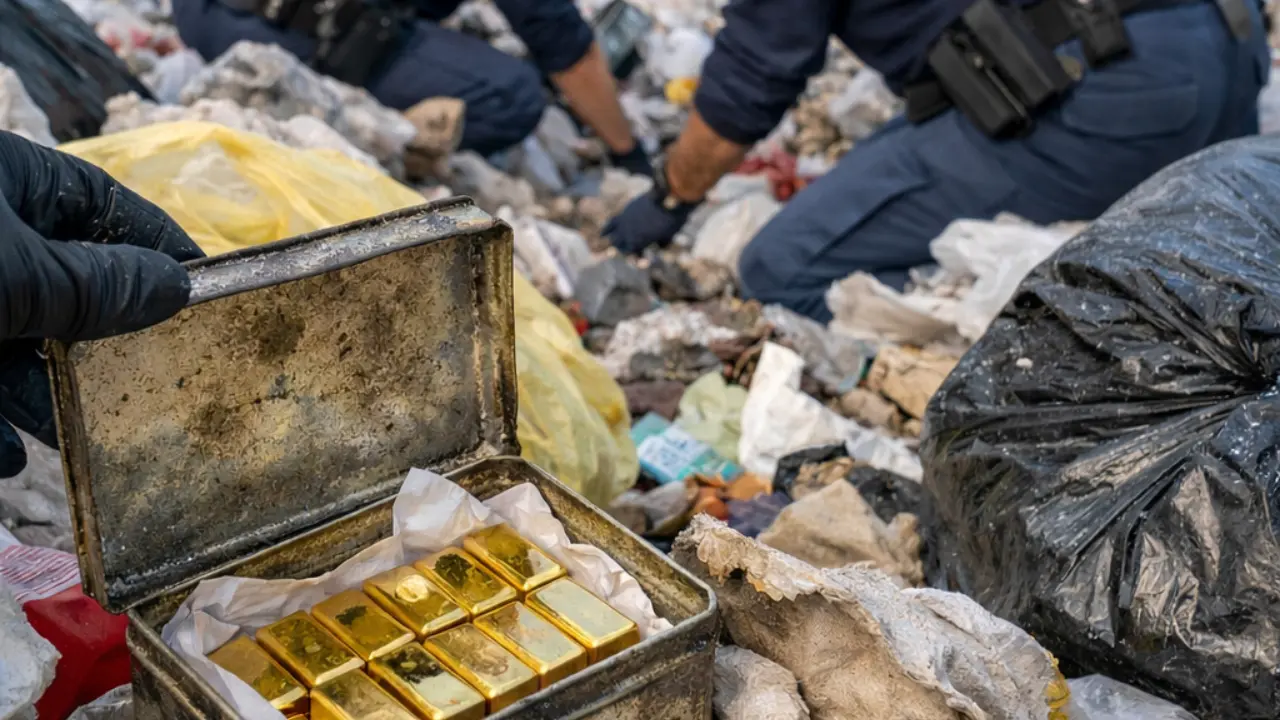 Italiyada erkak 20 ta oltin quymani chiqindiga tashlab yubordi