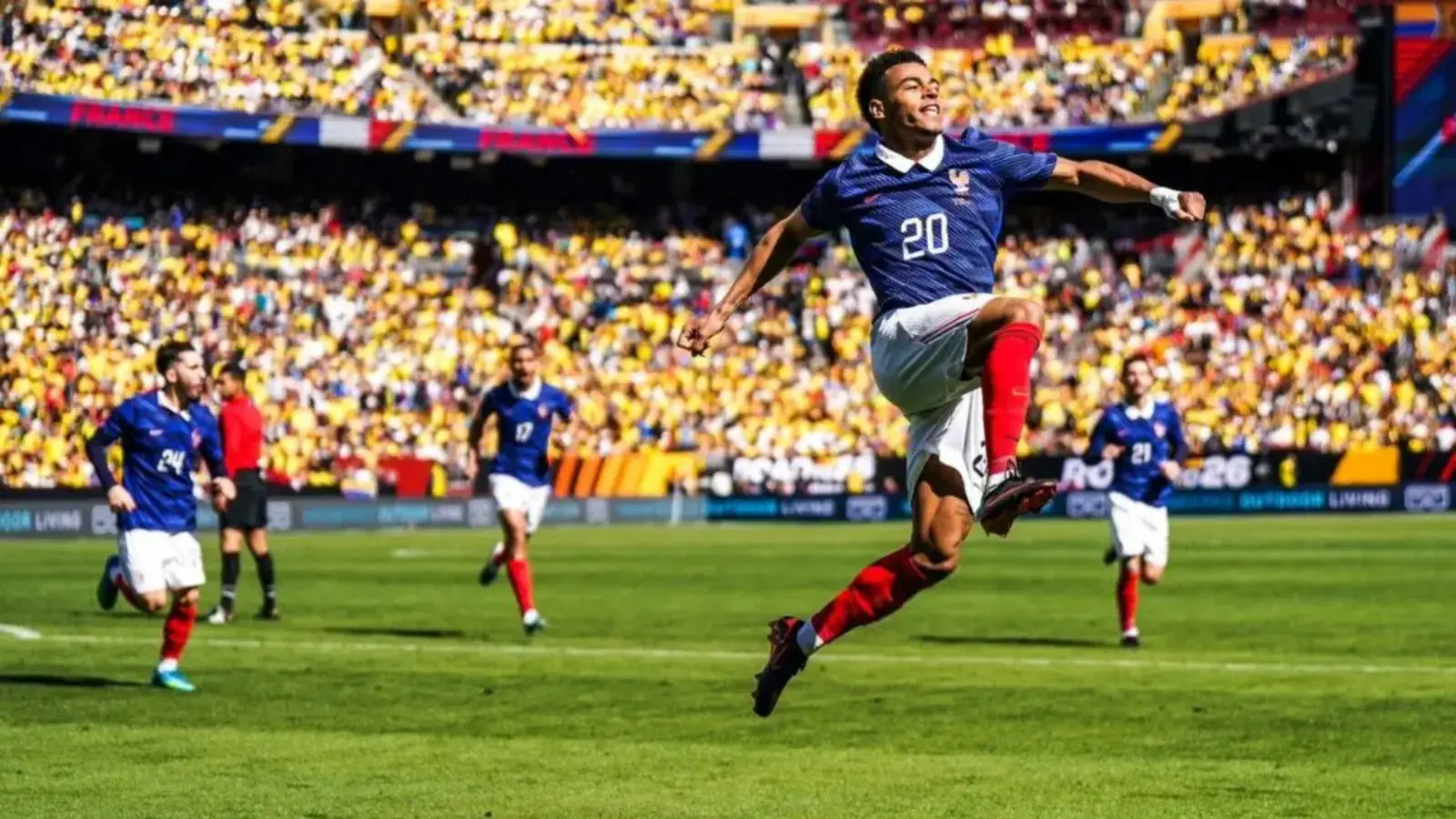 Fransiya kuchli o‘yinini namoyish qilib Kolumbiyani mag‘lub etdi