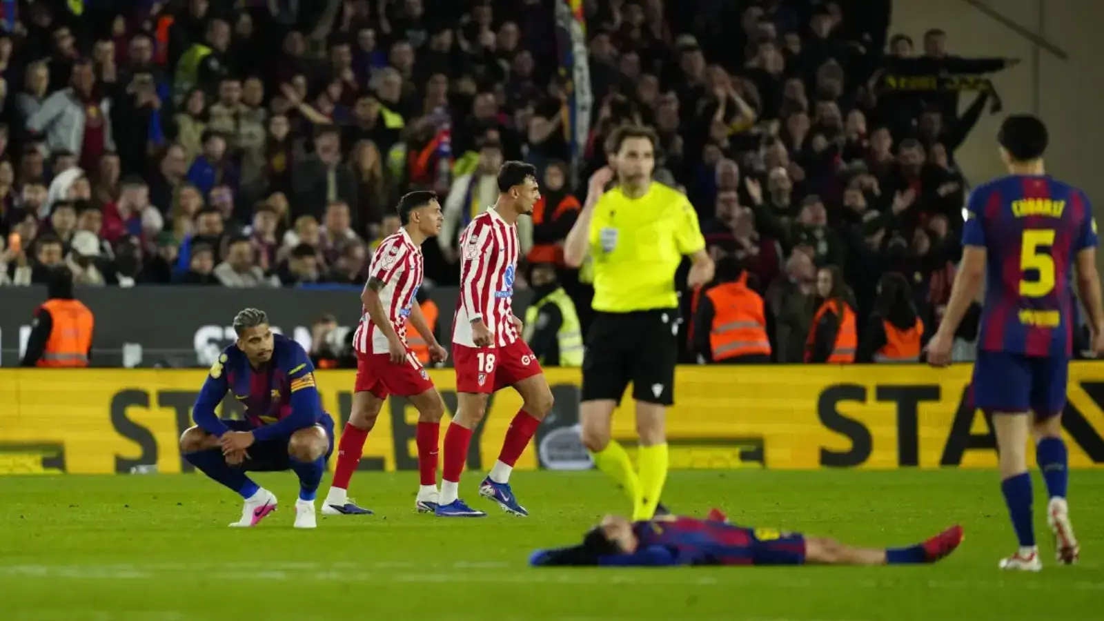 Barcelona büyük bir skorla kazandı, ancak treble hayali sönmüştü