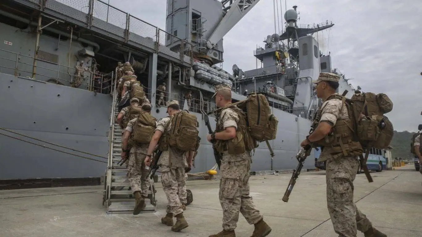 The US is sending 5,000 marines to the Middle East