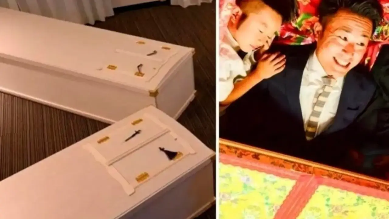 В Японии медитация с лежанием в гробу становится популярной