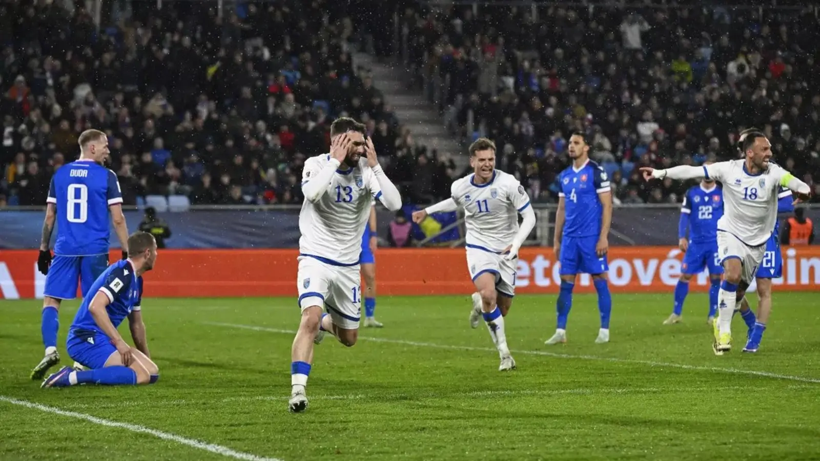 Словакия драматик ўйинда Косовога мағлуб бўлиб финалдан қолди