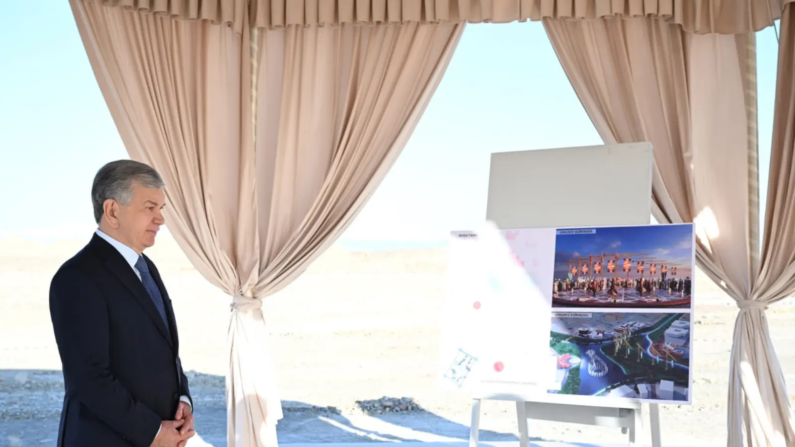 Shavkat Mirziyoyev Yangi Toshkent favvora majmuasi loyihasi bilan tanishdi