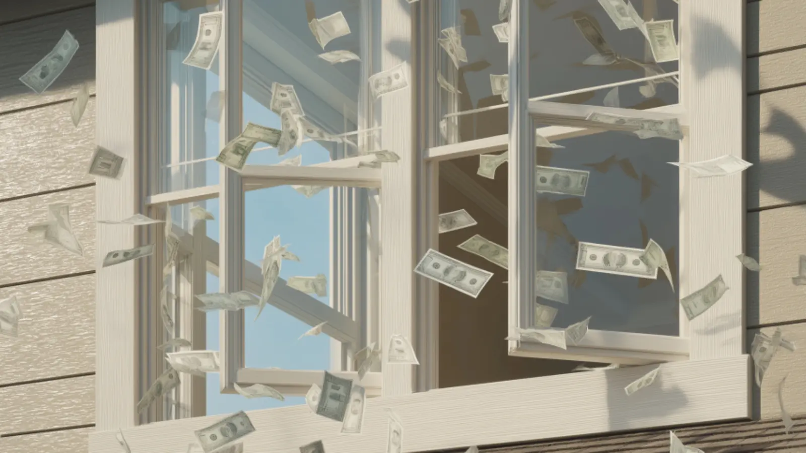 A girl in Moscow threw $88,000 in bills into the air