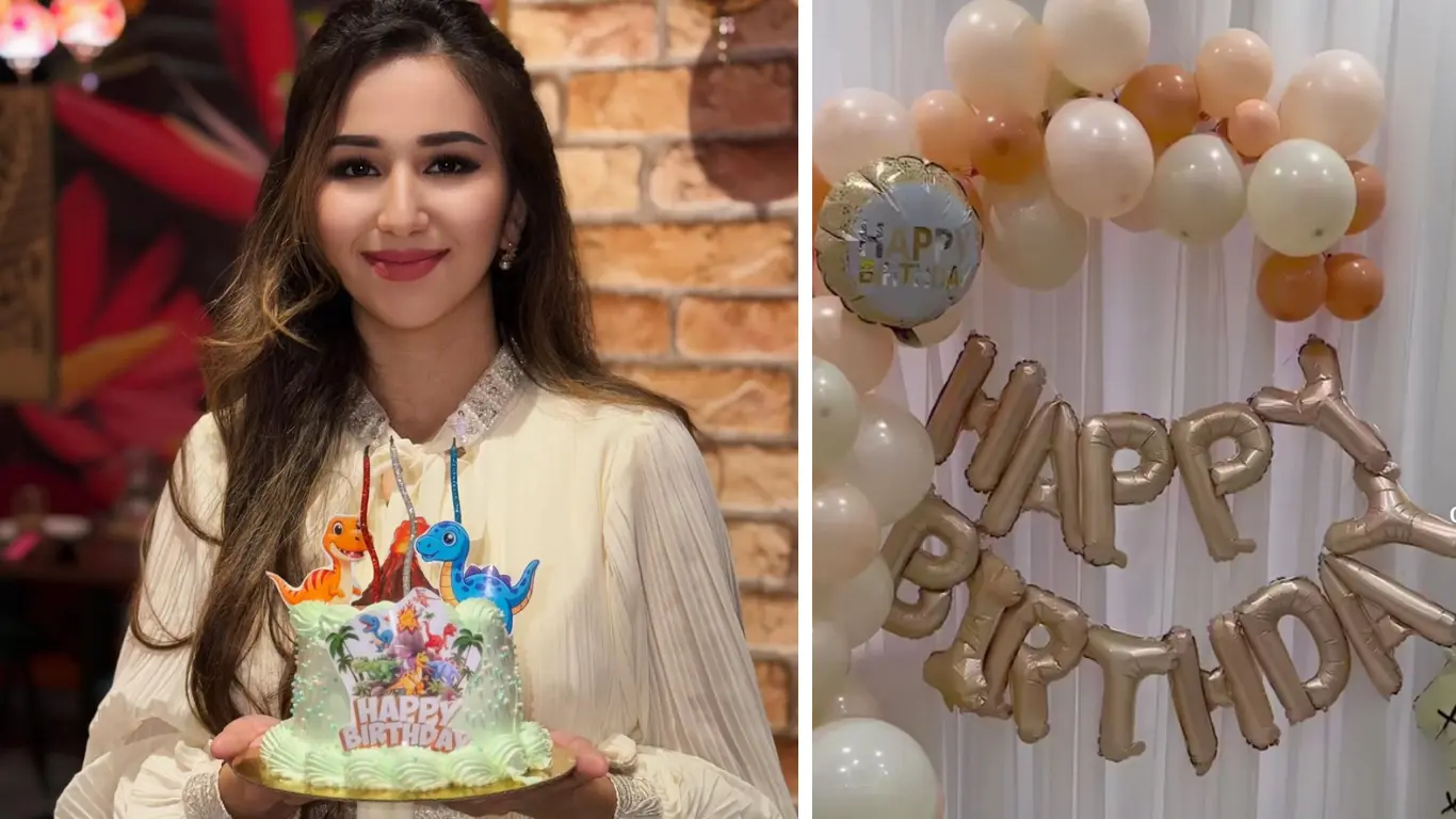 Лайли ва Мажнун эгизаклари Умар ва Раййона 1 ёшда (видео)