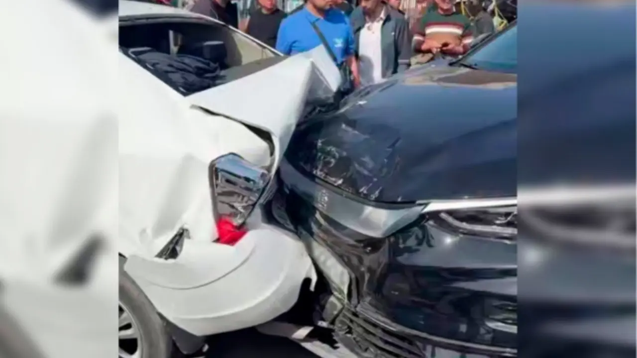 A traffic accident involving 8 cars occurred in Tashkent
