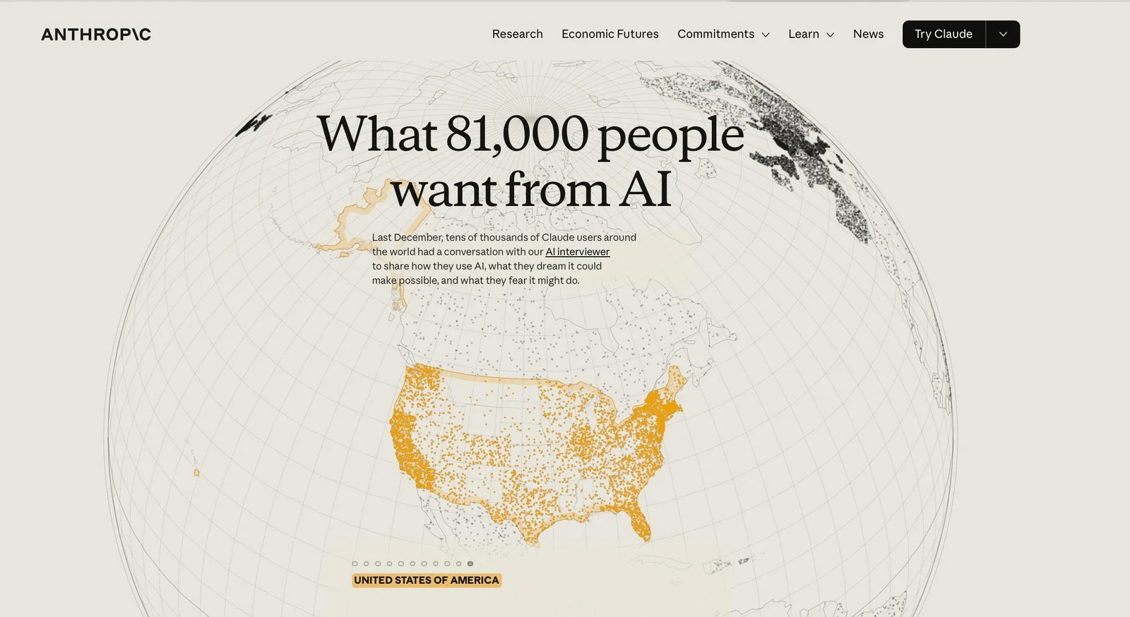 Anthropic AI бўйича энг йирик сўров ўтказди