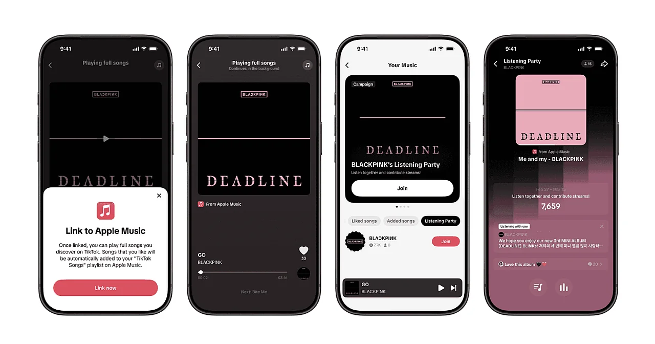 TikTok users can fully stream Apple Music tracks