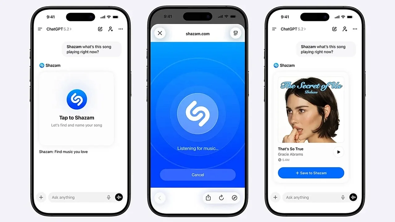 Apple introduces Shazam integration for ChatGPT