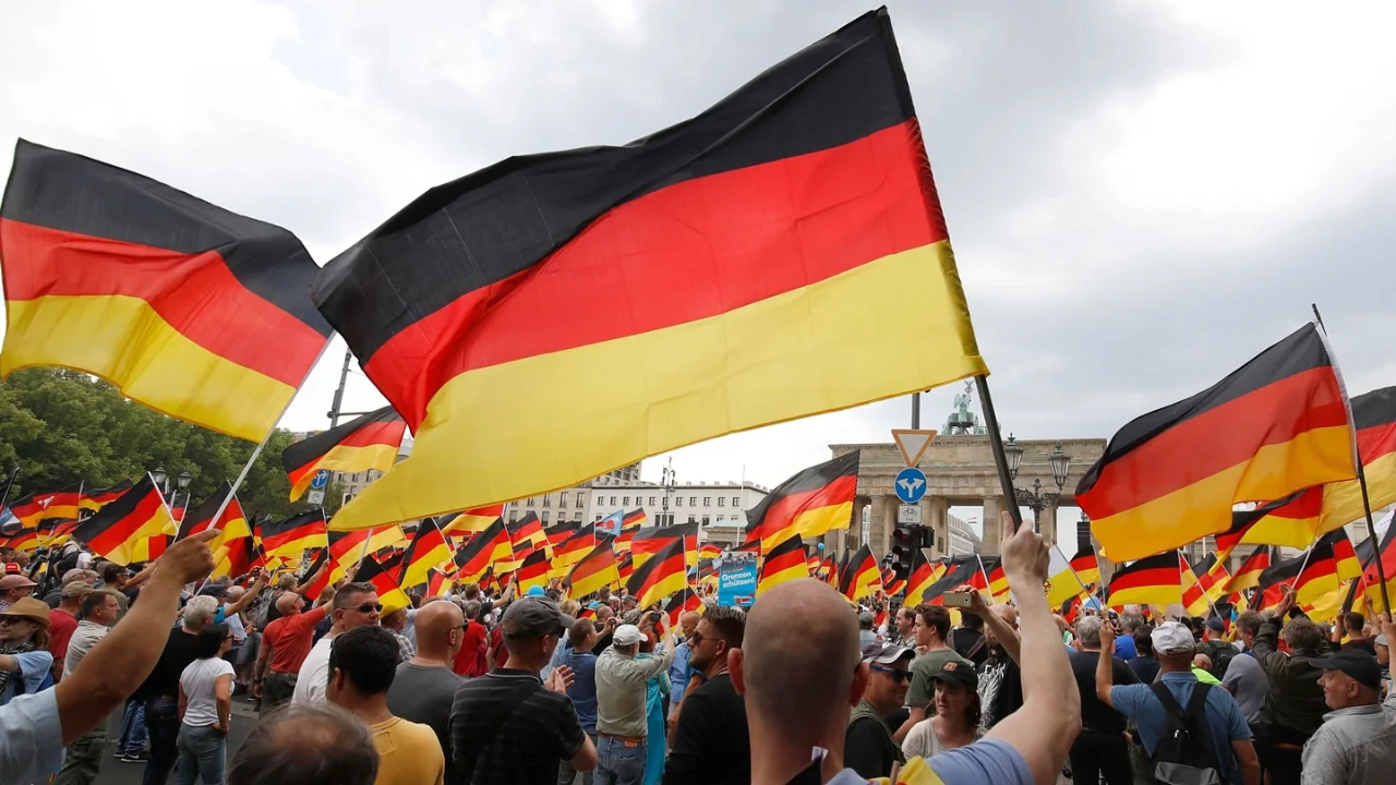 Why is there a sharp decline in the German asylum system?
