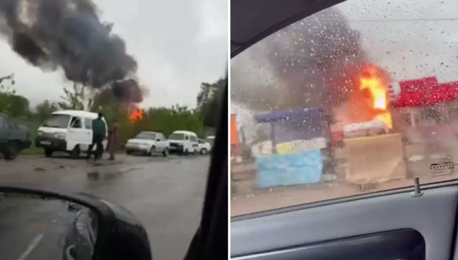 Сурхондарёда «КАМАЗ» русумли газ ташувчи автомобилда ёнғин чиқди