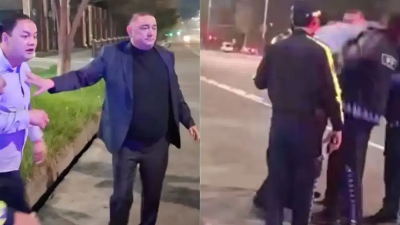 Taşkent'te sarhoş bir sürücü, içişleri memuruna vurduğu için tutuklandı