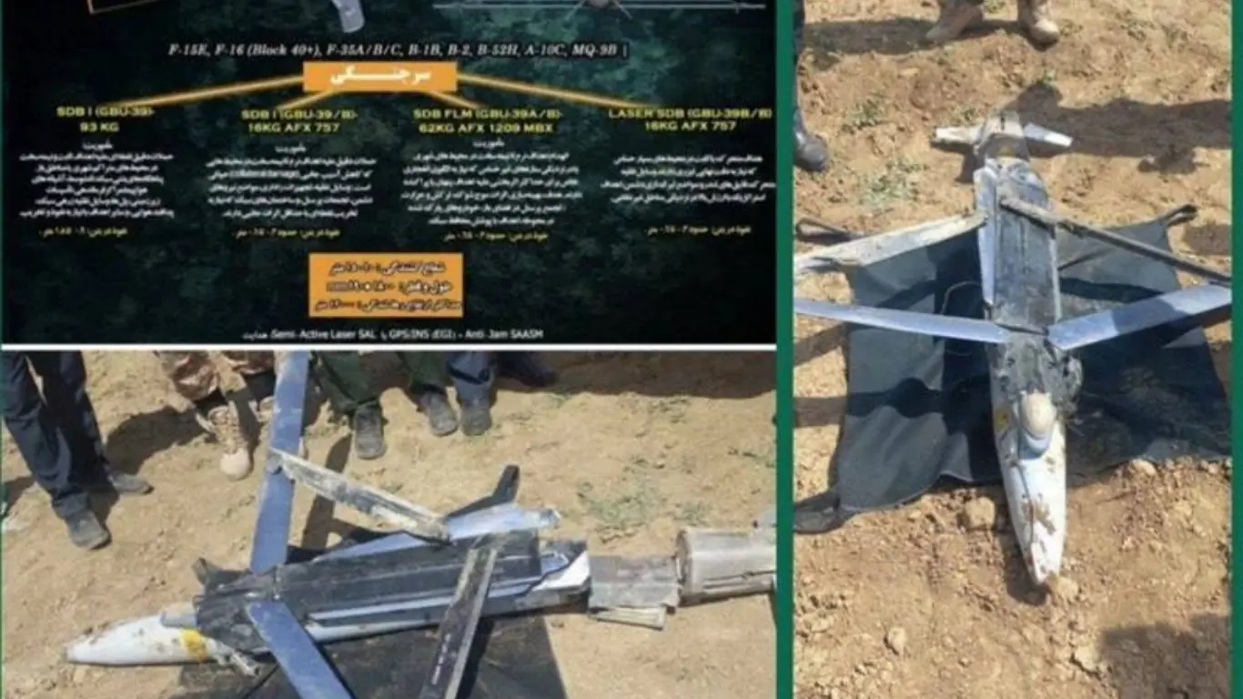 Amerikaning GBU-39 SDB bombasi Eron harbiylari qo‘liga tushdi