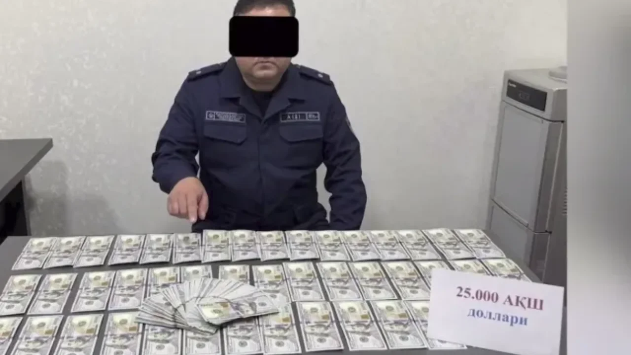 Toshkent viloyatida FVB rahbari 63 ming dollar pora bilan ushlandi
