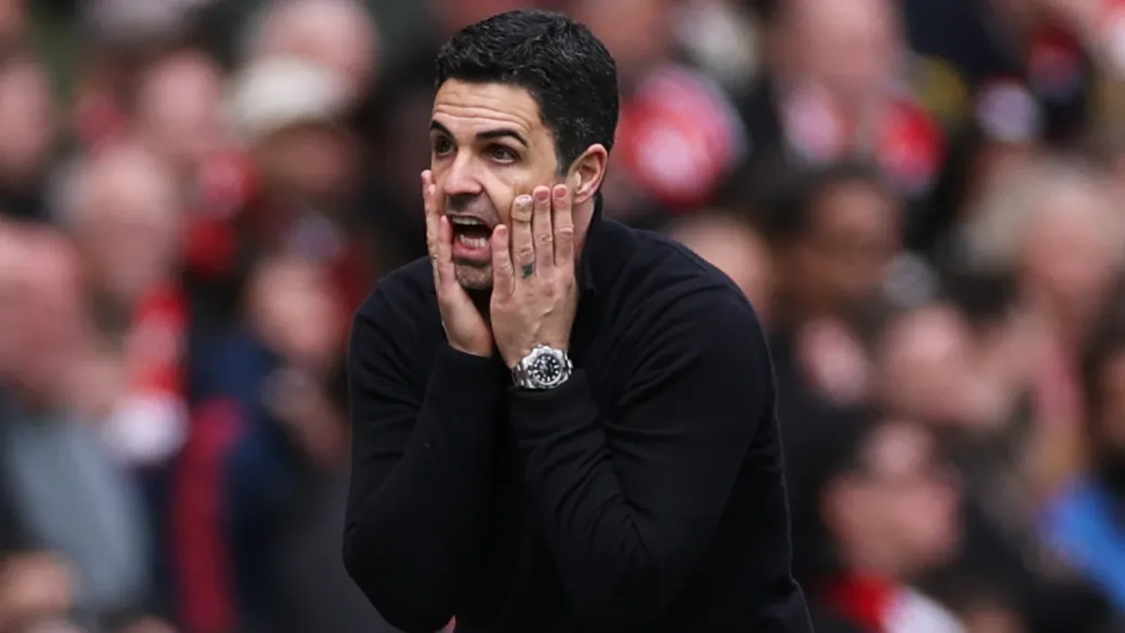How did Arteta react to Arsenal’s defeat?