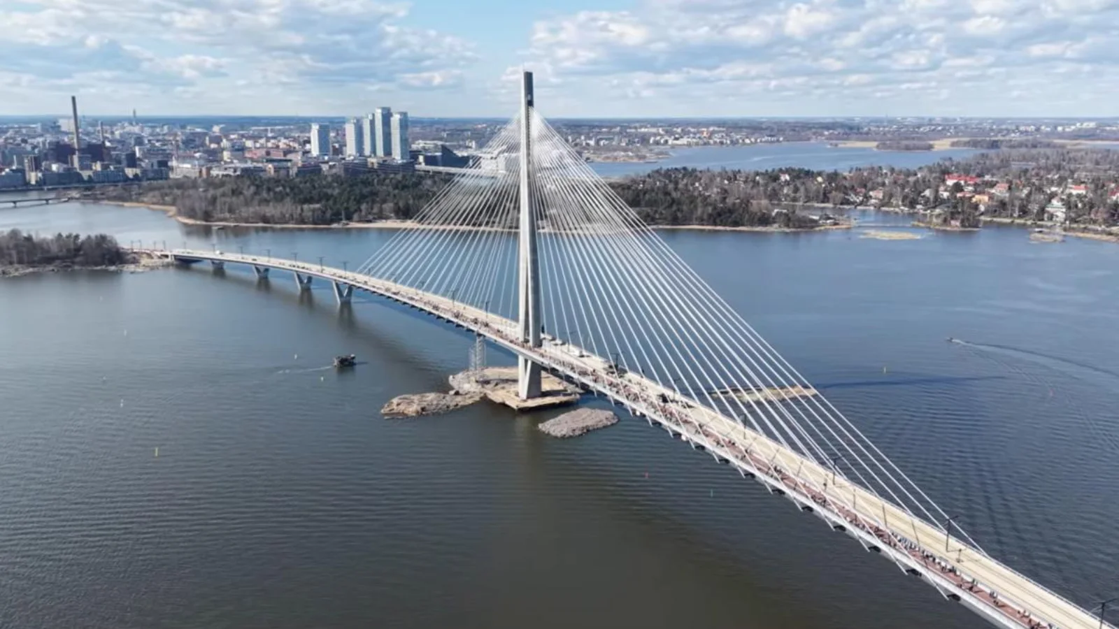 Helsinki opens record-breaking bridge, closed to cars