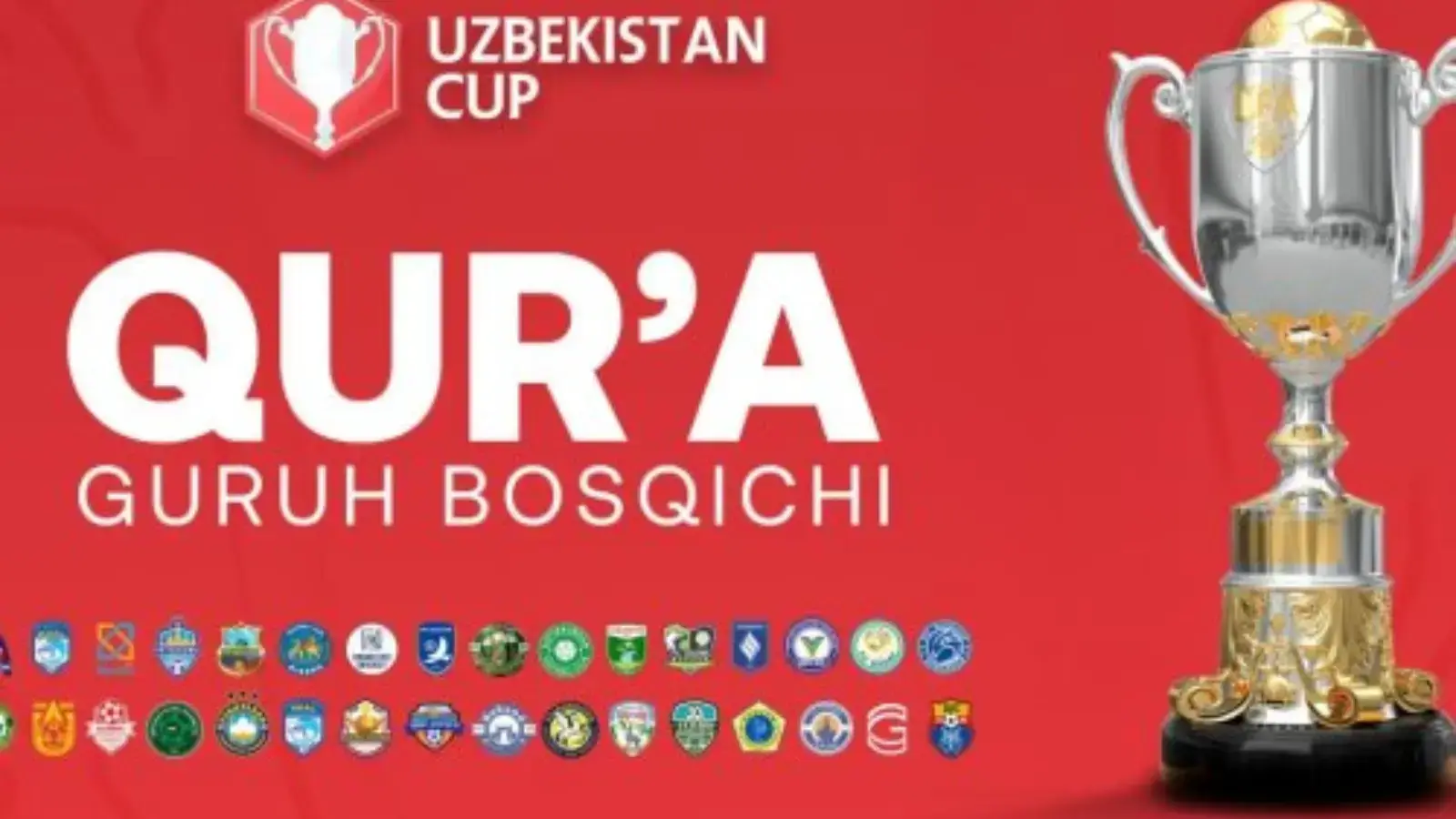 O‘zbekiston Kubogi guruh bosqichiga qurʼa tashlandi