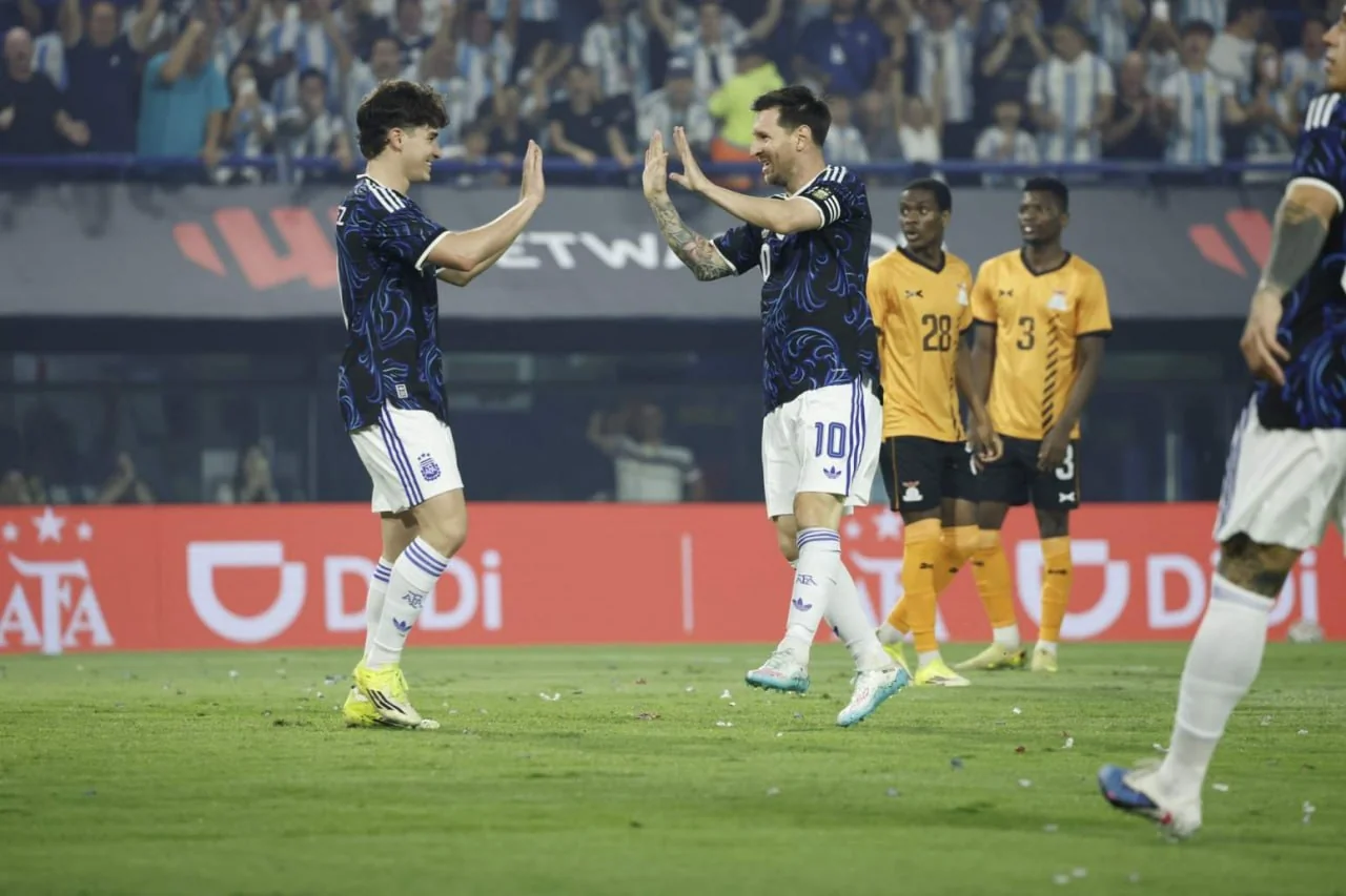 Argentina Zambiyani 5:0 hisobida mag'lub etdi