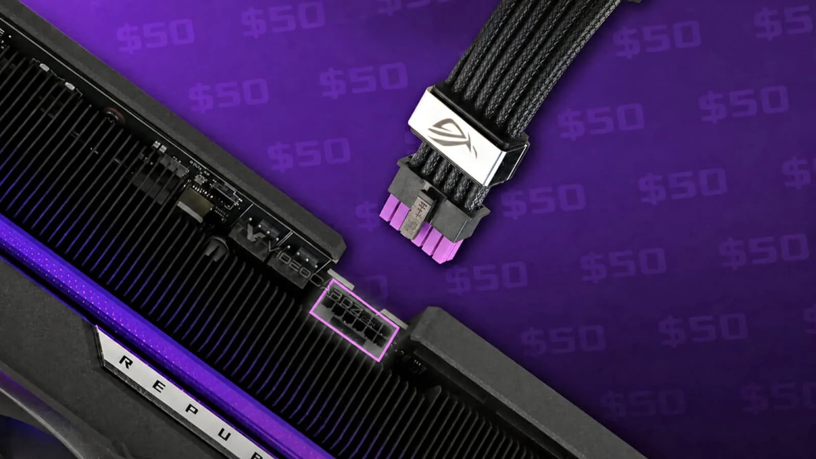 Asus introduced a special cable to prevent graphics cards from melting