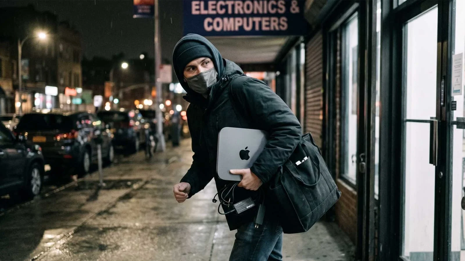 A thief in the United States was caught after putting a stolen Mac mini up for sale