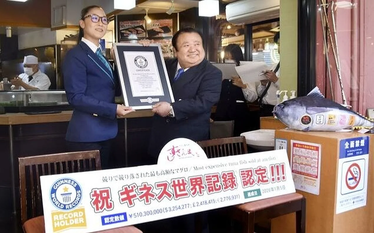 Yaponiyada 3,2 mln dollarlik tunets balig'i rekord o'rnatdi