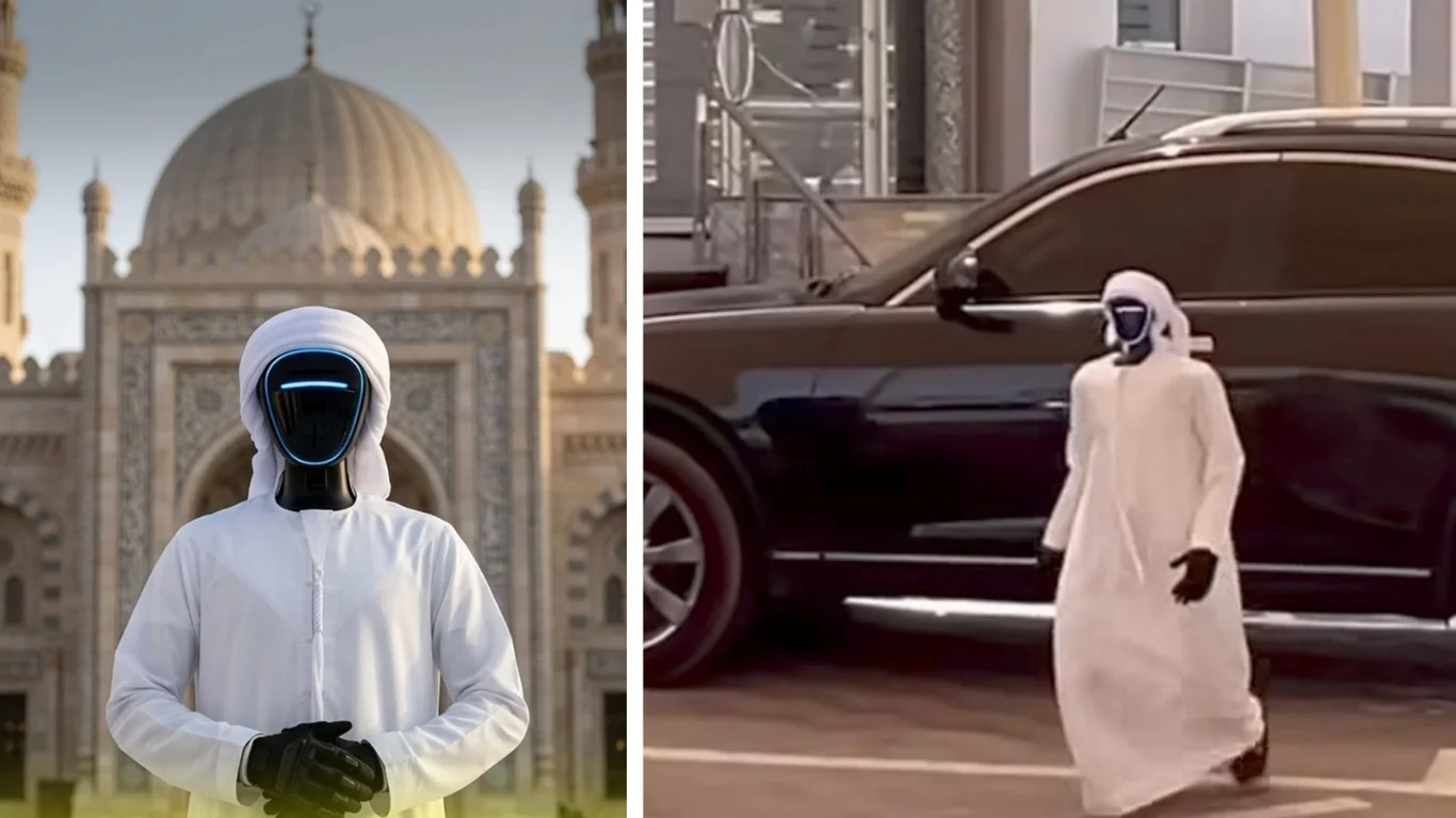 Ein Roboter betete in einer Moschee in Dubai