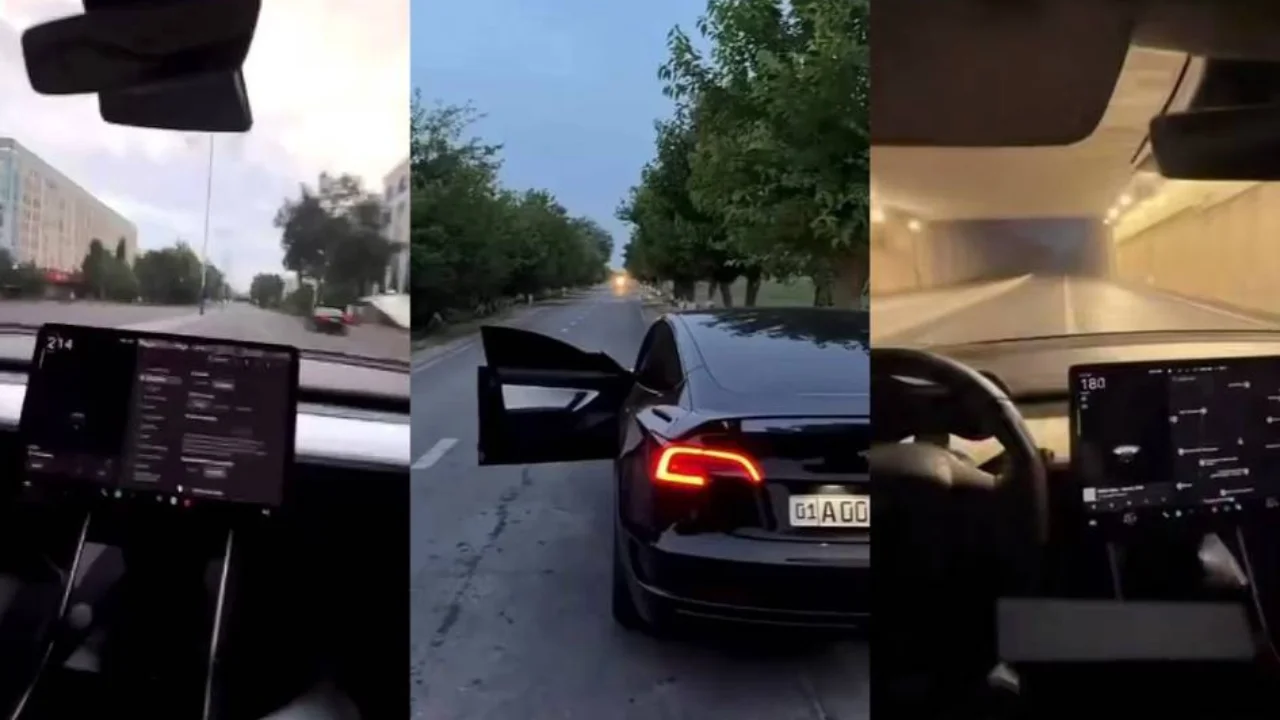 Tesla на скорости 214'ni boshqargan haydovchi qo‘lga tushdi