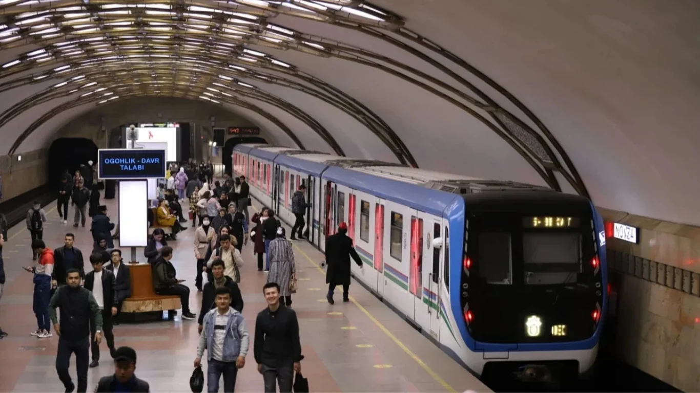 Taşkent metrosunda günlük yolcu sayısı rekor seviyeye ulaştı