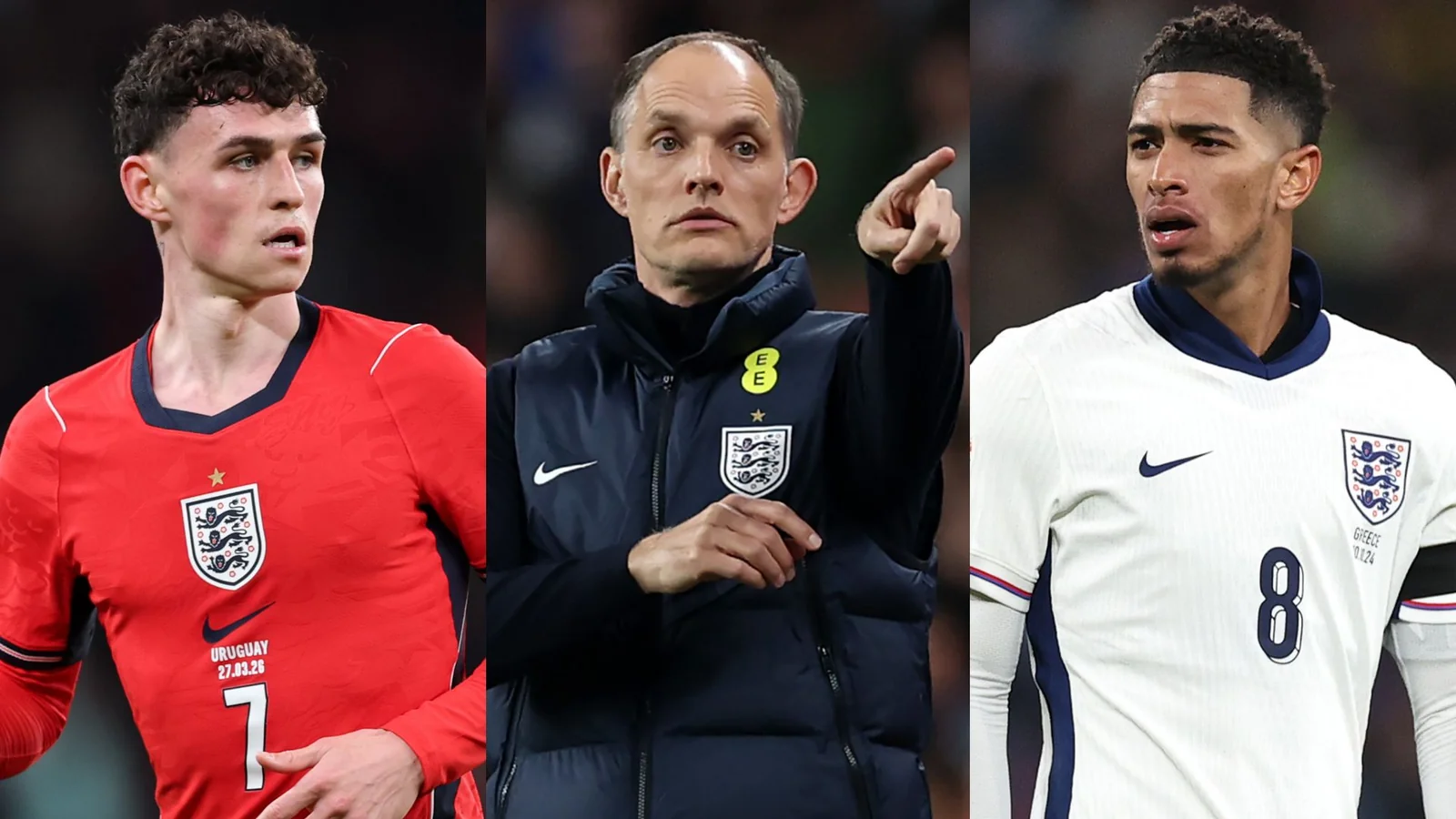 L'équipe d'Angleterre pour la Coupe du Monde 2026 : Bellingham présent, Foden et Palmer absents