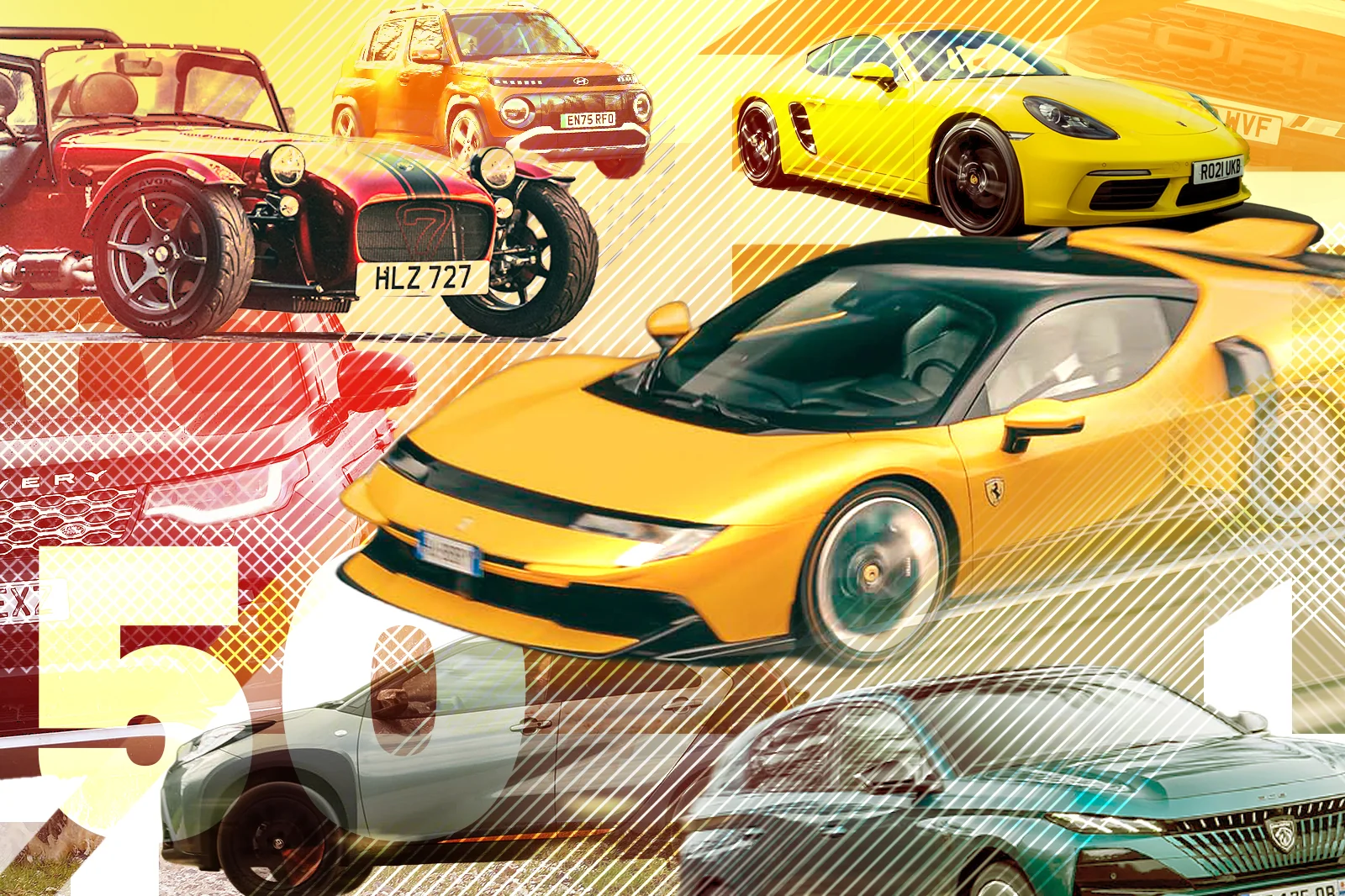 Autocar Ұлыбританияның барлық санаттар бойынша ең үздік 50 автокөлігін жариялады