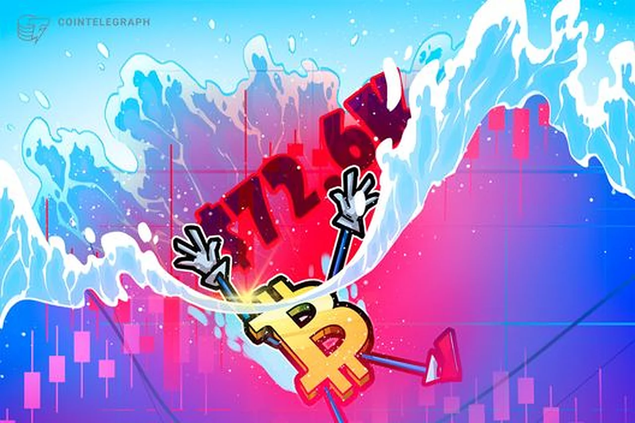 Bitcoin fiyatının 72,6 bin dolara düşmesiyle 935 milyon dolarlık likidasyon gerçekleşti