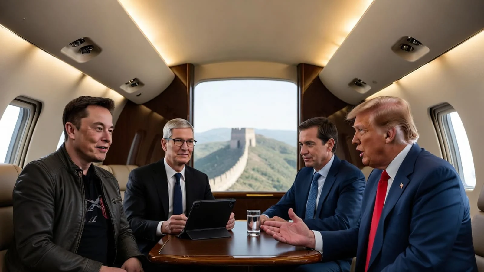 Donald Trump visits China with major business leaders