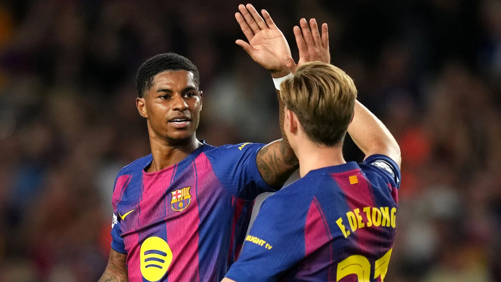 Frenkie de Jong wants Marcus Rashford to stay at Barcelona