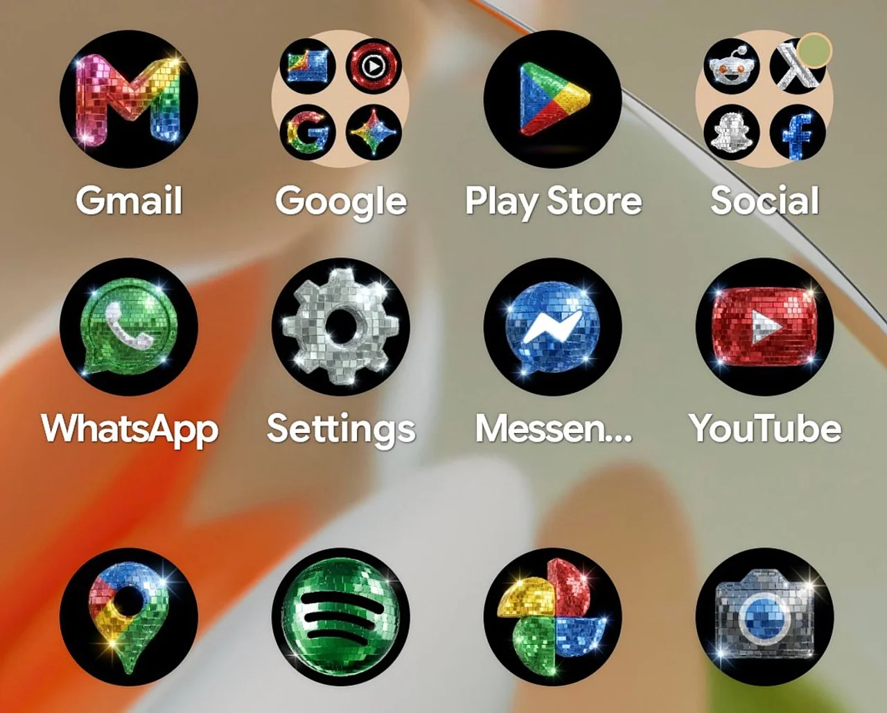 Google lanza iconos de bola de discoteca brillantes para smartphones Pixel