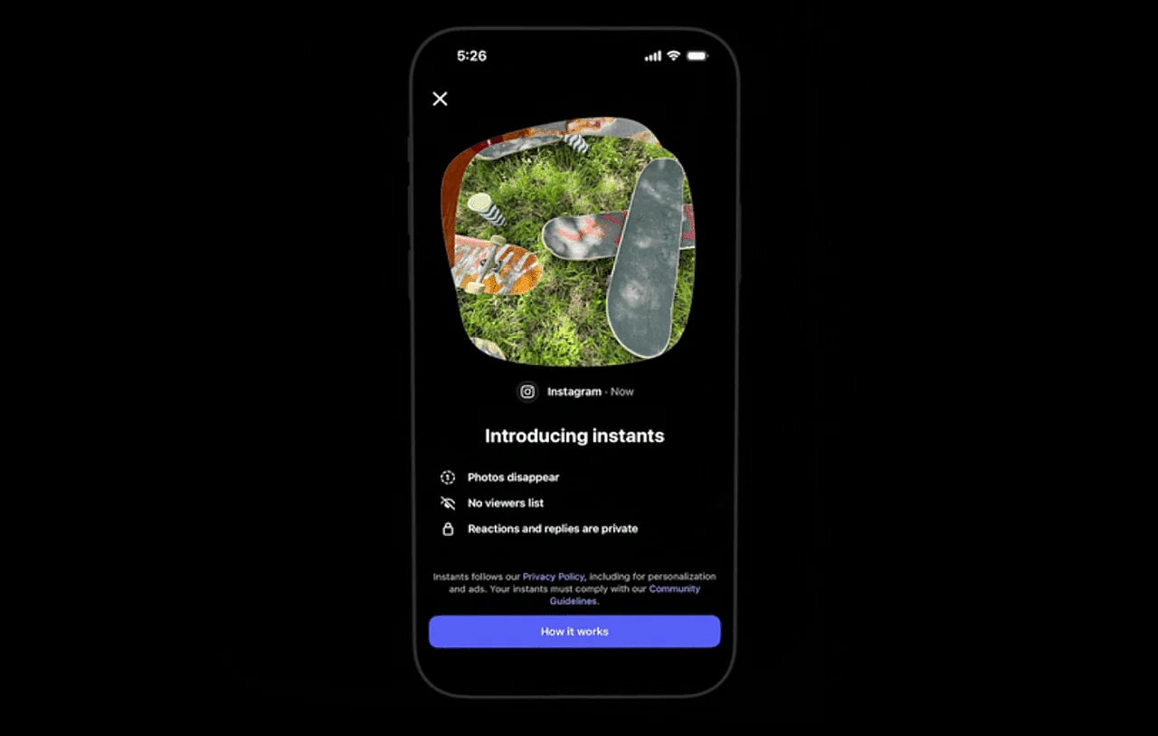 Instagram introduces new Instants feature