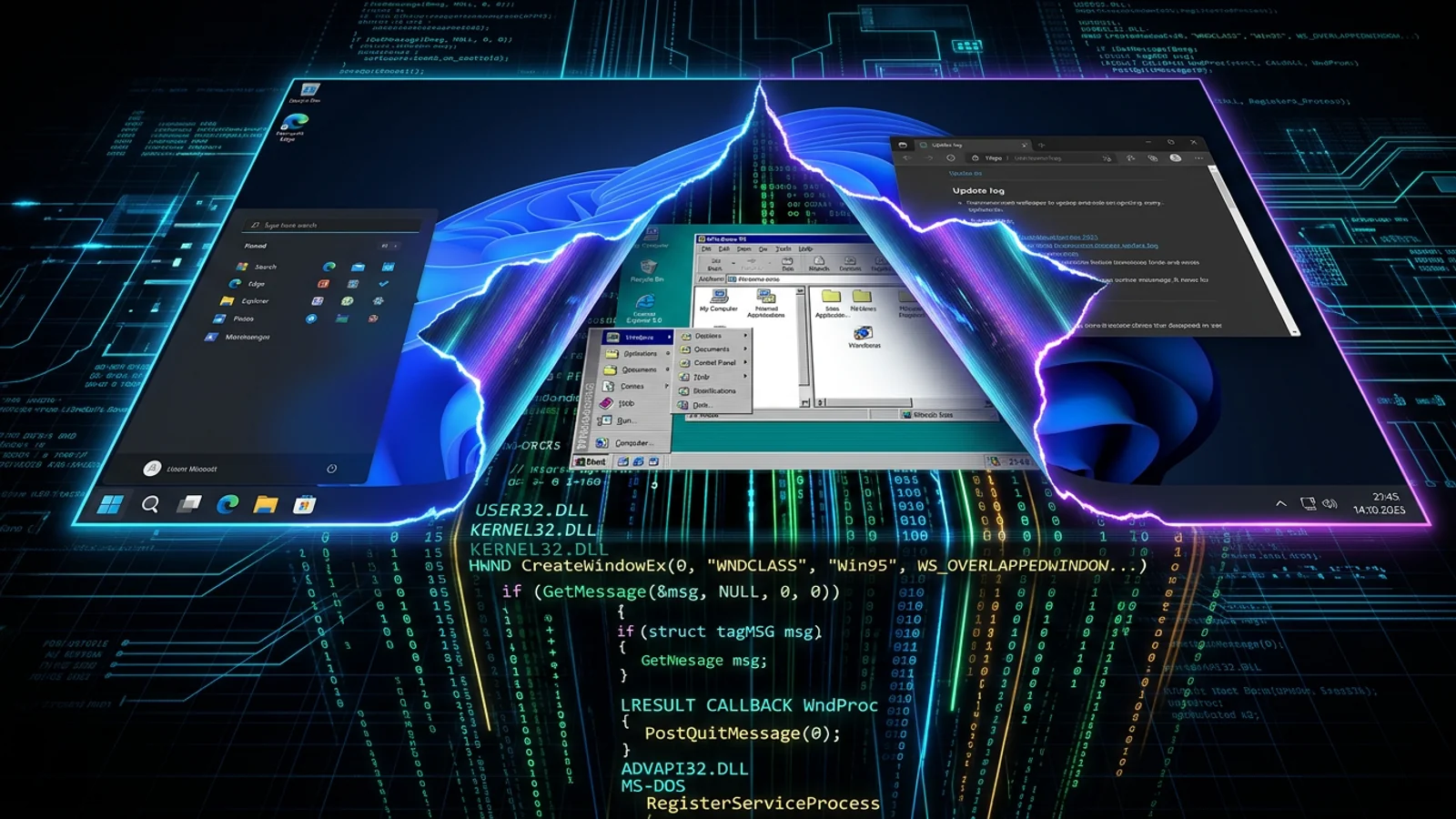 Microsoft Windows 11 operatsion tizimida Windows 95 kodlari saqlanib qolganini tan oldi